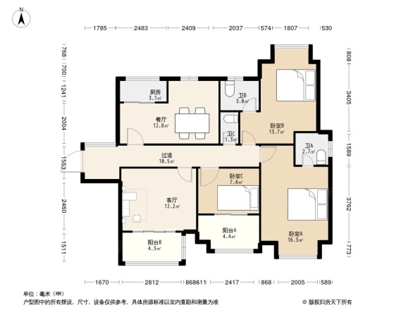 香开新城户型图图片