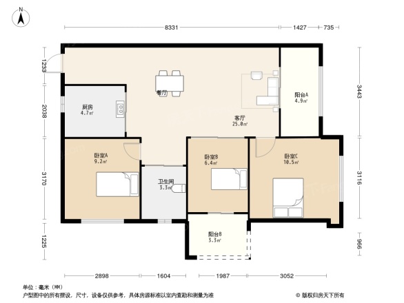 福清金辉华府户型图图片