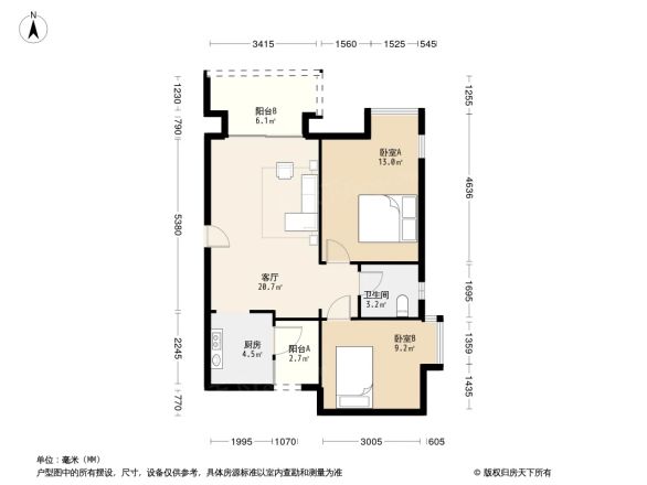 华夏中央广场户型图