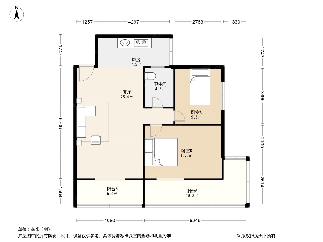 户型图1/2