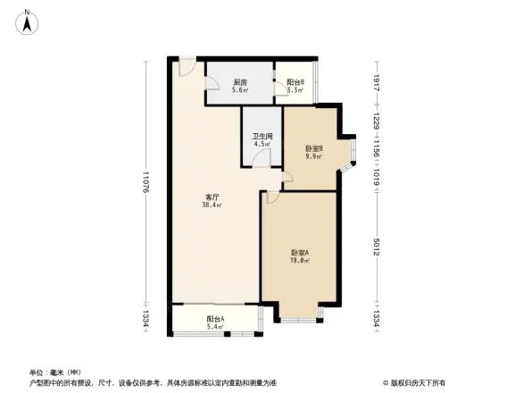 双泉堡125号院户型图