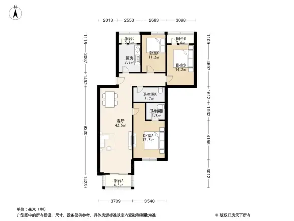 上龙嘉园户型图