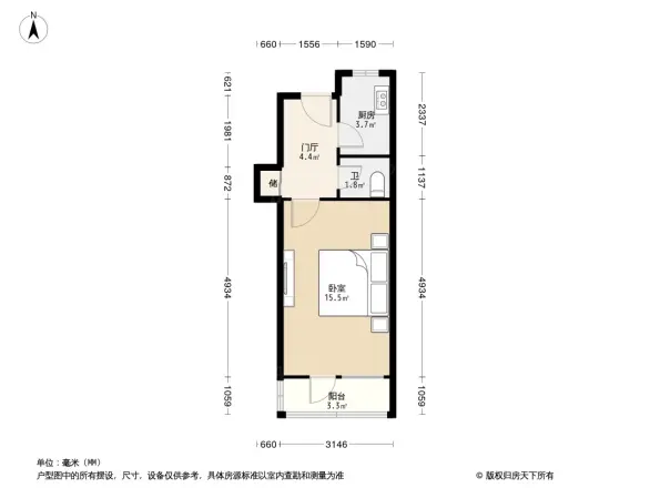 北礼士路60号院户型图