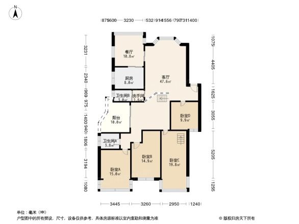 鸣翠路1号院户型图
