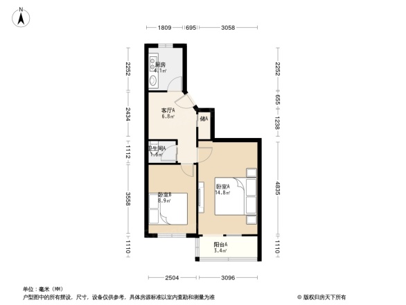 北礼士路60号院户型图