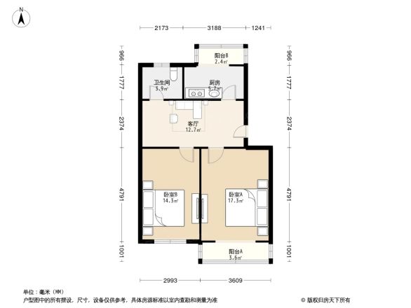 育芳园东里户型图