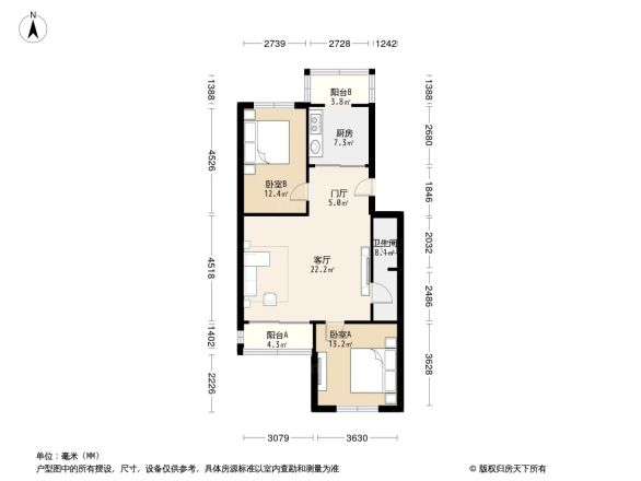 月华北大街户型图