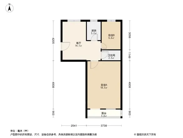 北礼士路60号院户型图