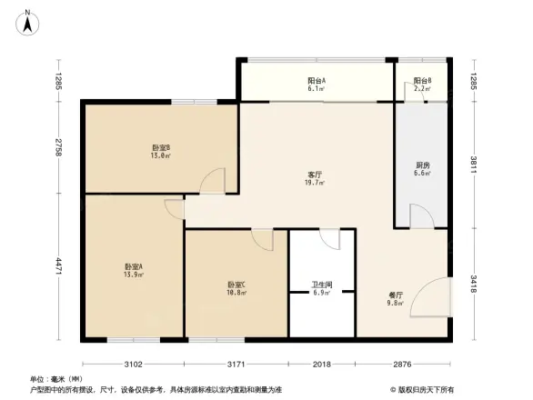 双泉堡125号院户型图