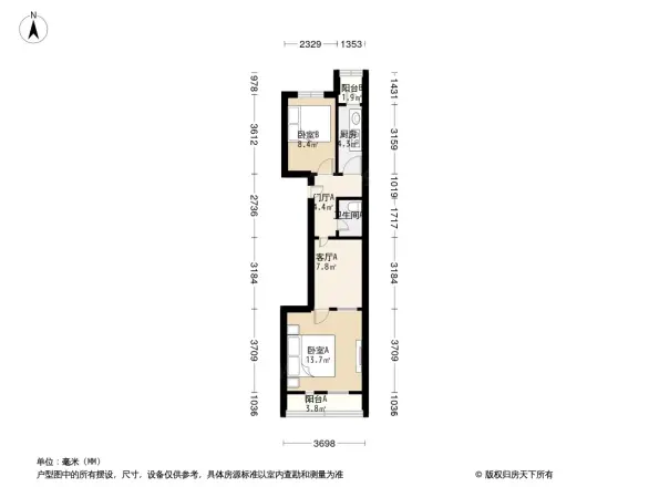马连道路甲18号院户型图