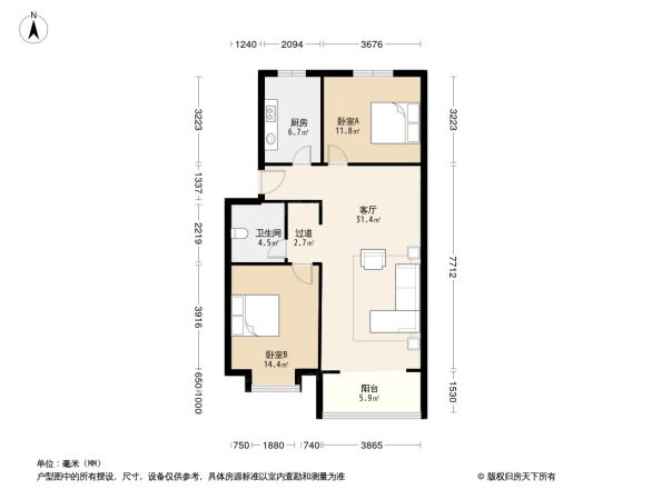 香河城上城户型图