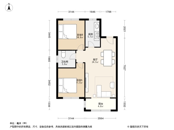 京汉铂寓户型图