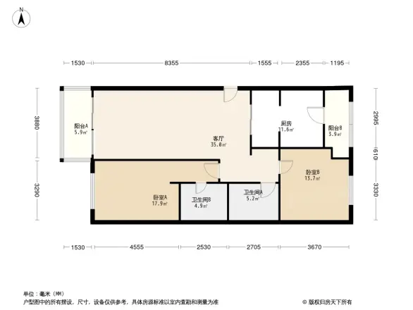 维多莉亚花园公寓户型图