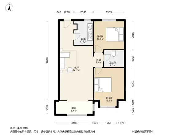 京汉铂寓户型图