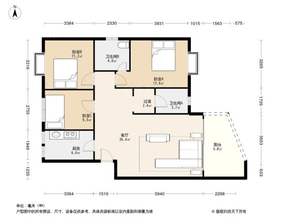 新阳光花园户型图