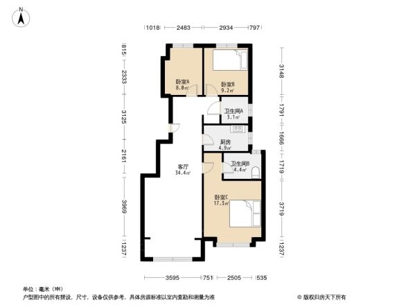 枫景园户型图