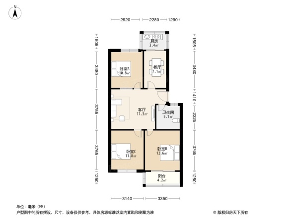 新民小区B区户型图