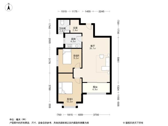 华尔公馆户型图