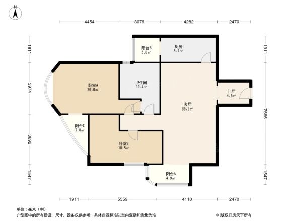 京华豪园户型图