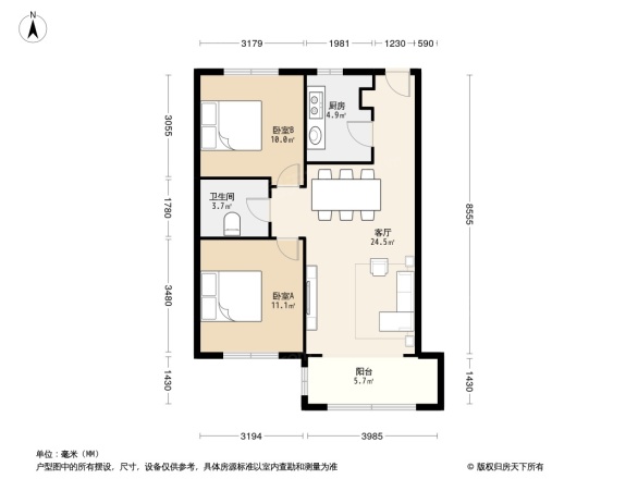 京汉铂寓户型图