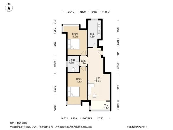 燕郊金玉源户型图