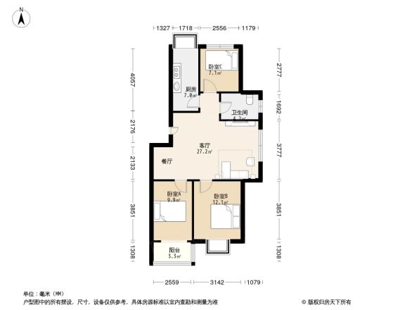 幸福逸家户型图