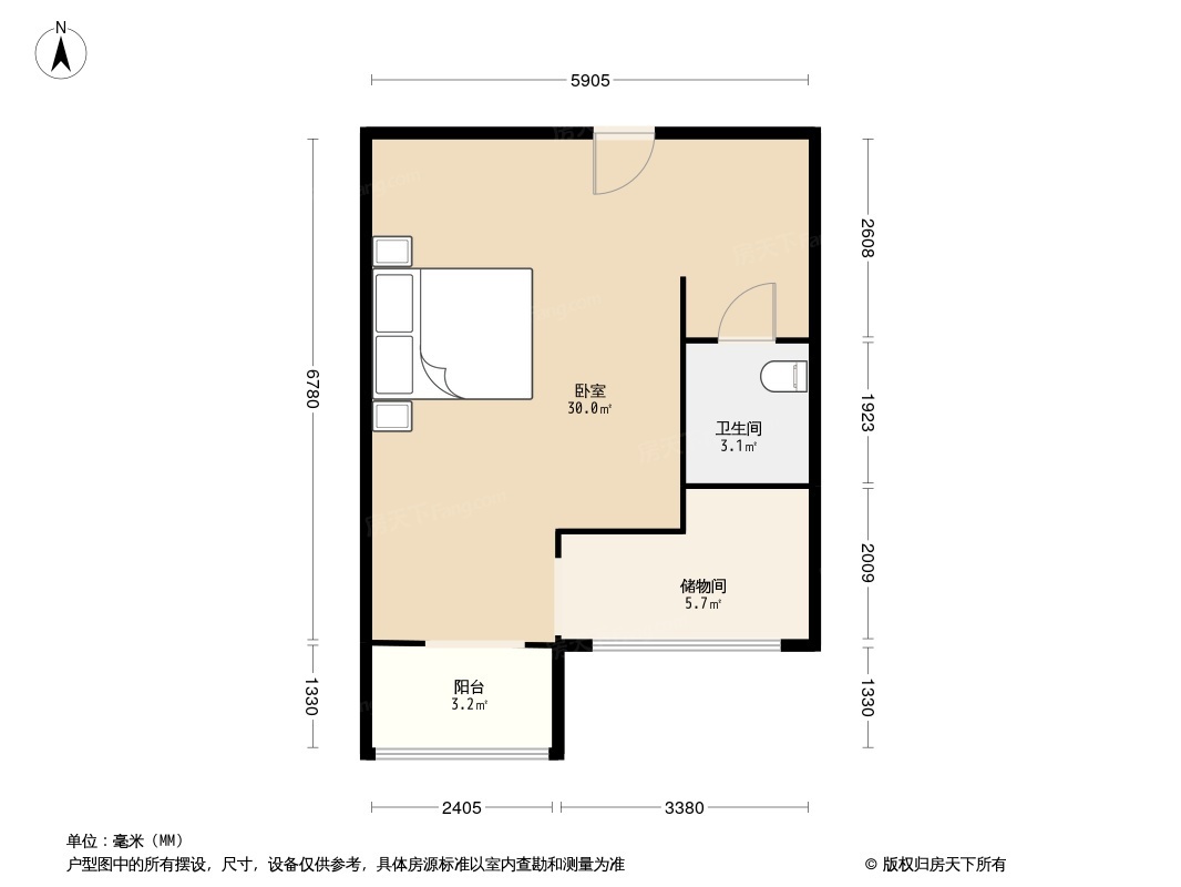 户型图1/2