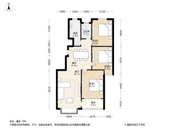 东城家园户型图