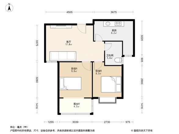 亨泰花园A户型图
