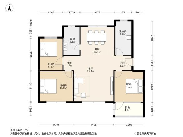 农业局宿舍楼户型图