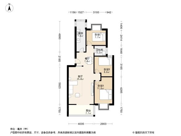幸福逸家户型图