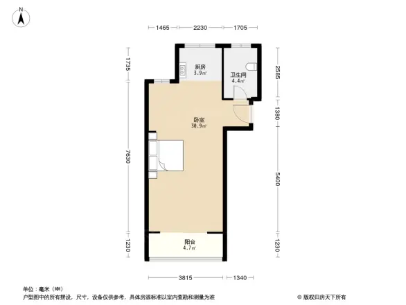 观海听涛户型图