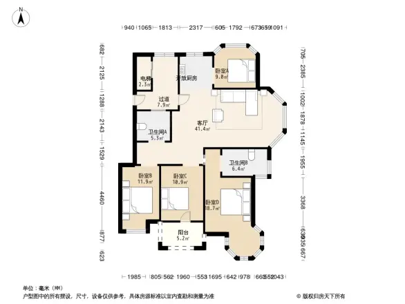 香庭湾户型图