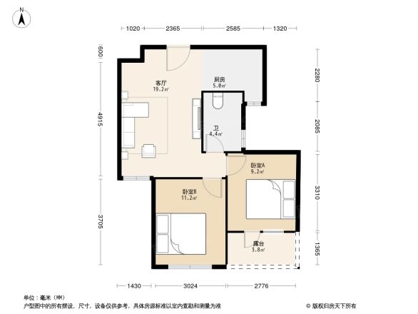 荣盛花语城户型图