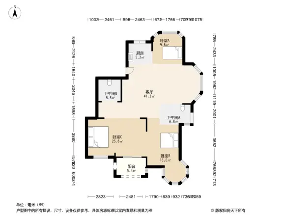 香庭湾户型图