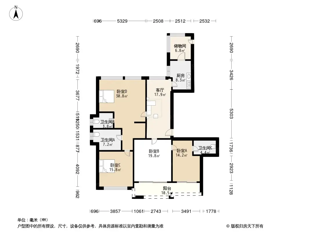 武汉华发外滩首府户型图片