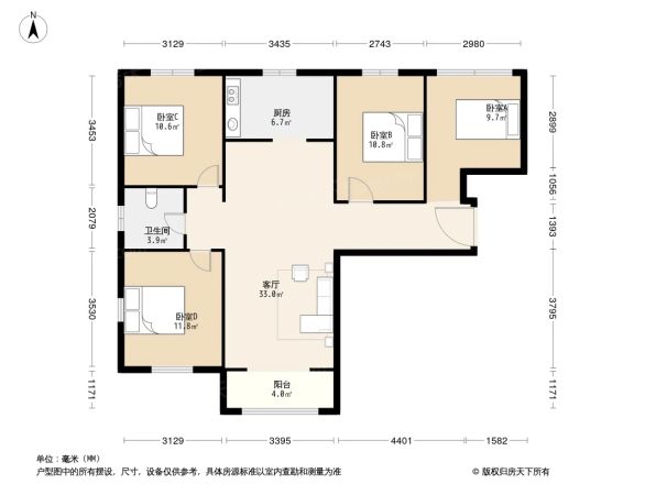 瑞地新居时代户型图