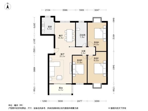 田盛园小区户型图