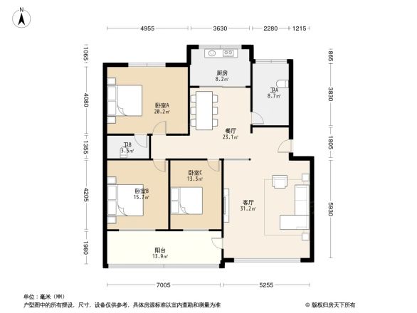 石油公司宿舍户型图