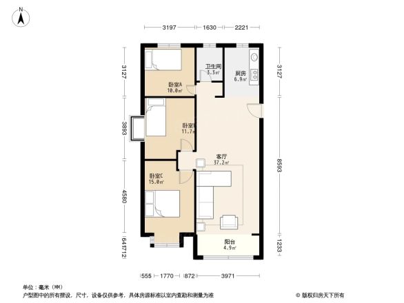 雁阳御城小区户型图