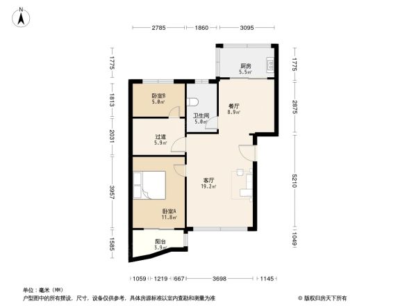 玫瑰家园户型图