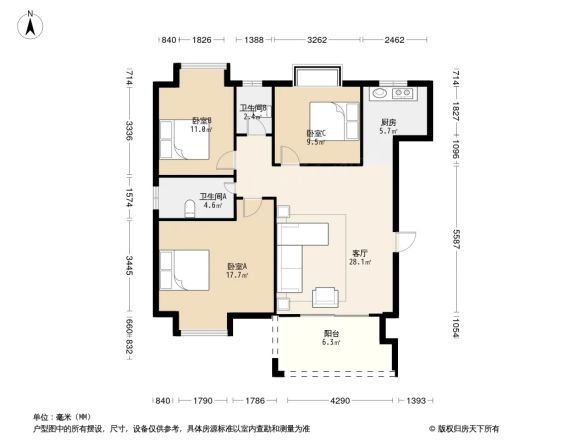 金富雅苑户型图