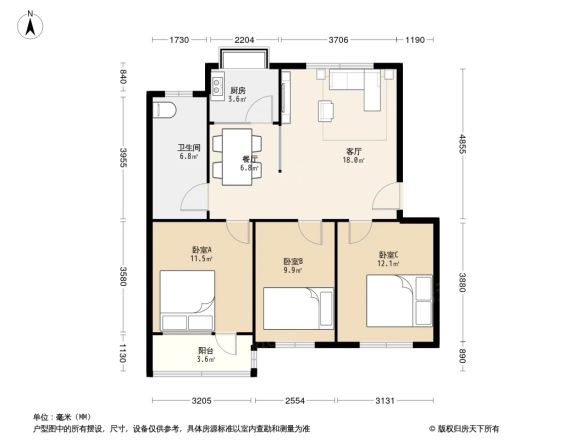 石油公司宿舍户型图