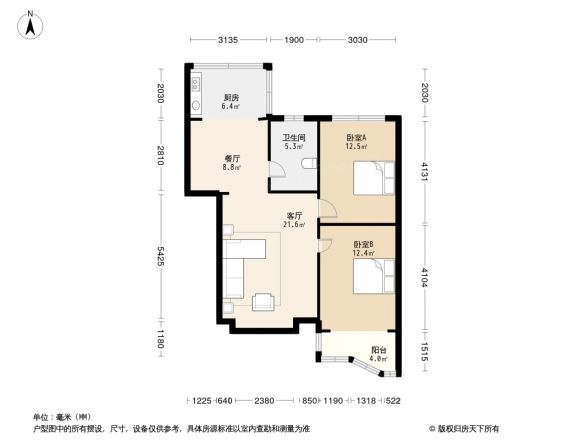 玫瑰家园户型图