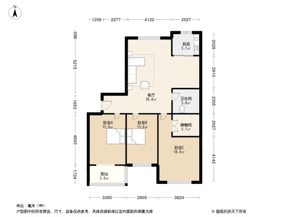 龙泽园户型图图片