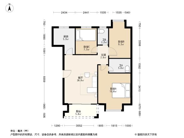 金富雅苑户型图