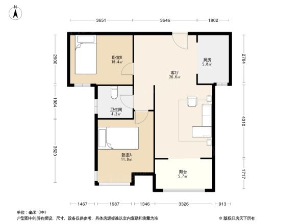 秀兰左岸小镇户型图