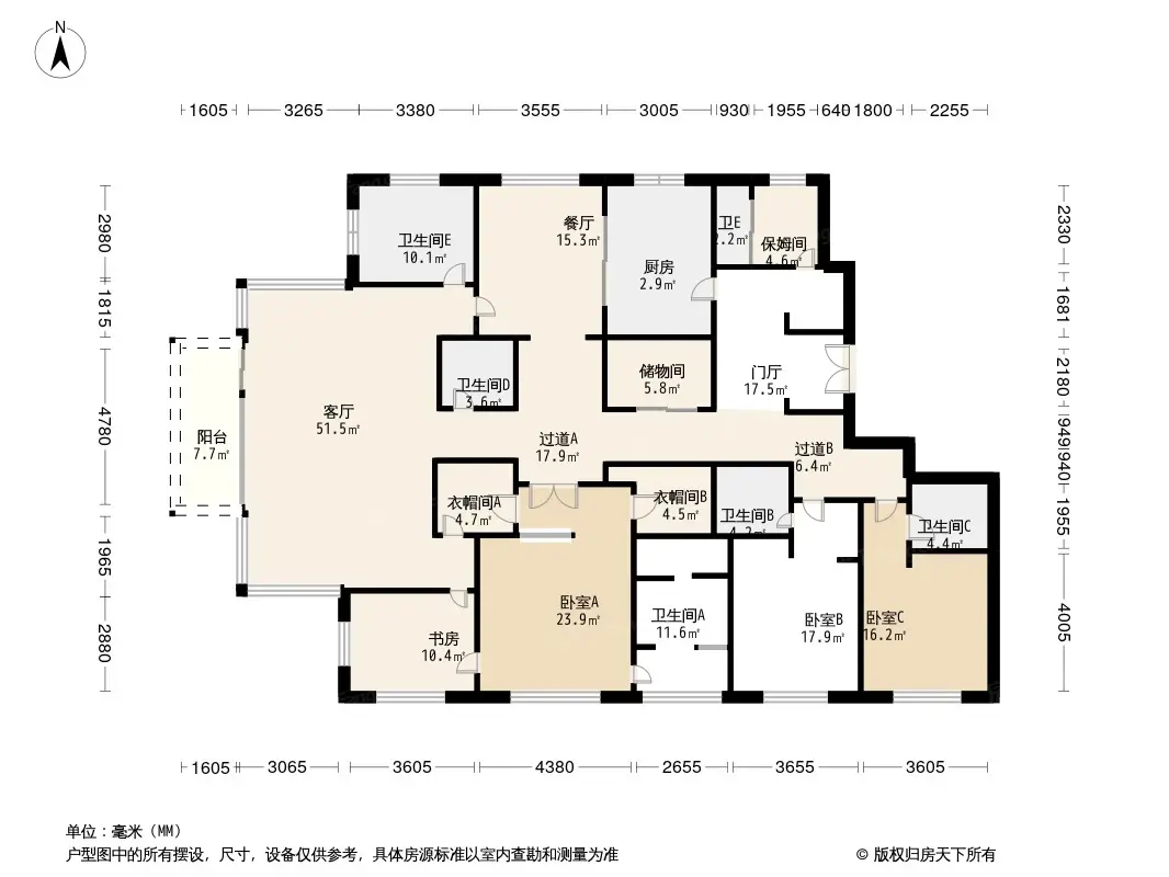 杭州武林外滩户型图图片