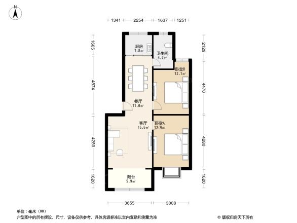 雁阳御城小区户型图