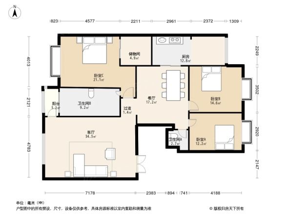 德瀛华府户型图
